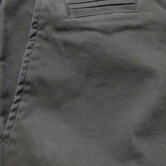 TAYLOR STITCH green Unisex 34" Cotton Button Trousers 35" inseam Pants Pockets - Picture 8 of 14